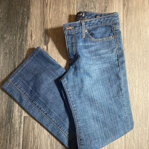 Seven7 Flare Size 6 Medium Wash Jeans